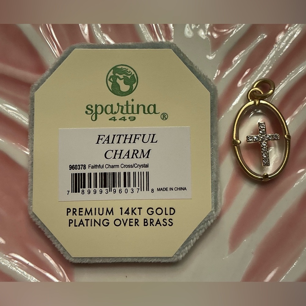 NWT Spartina Faithful Cross Charm